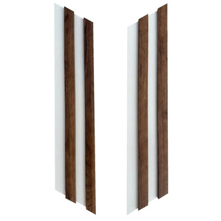 Dekorativt lamelpanel, MDF, Romscala Zig-Zag 231, 720 × 125 × 15 mm