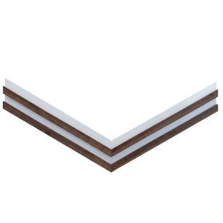 Dekorativt lamelpanel, MDF, Romscala Zig-Zag 231, 720 × 125 × 15 mm