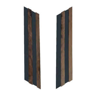 Dekorativt lamelpanel, MDF, Romscala Zig-Zag 232, 720 × 125 × 15 mm