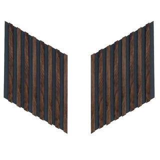 Dekorativt lamelpanel, MDF, Romscala Zig-Zag 232, 720 × 125 × 15 mm; 10 sæt
