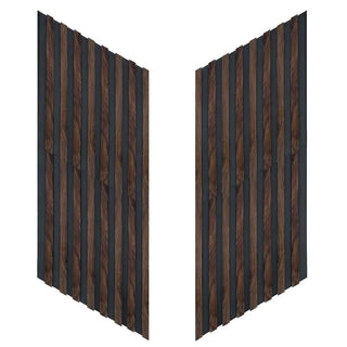 Dekorativt lamelpanel, MDF, Romscala Zig-Zag 232, 720 × 125 × 15 mm; 10 sæt