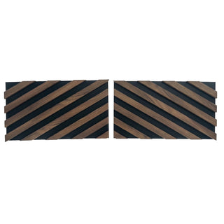 Afslutningselement til lamelpaneler, MDF, Romscala Zig-Zag 233, 600 × 125 × 15 mm