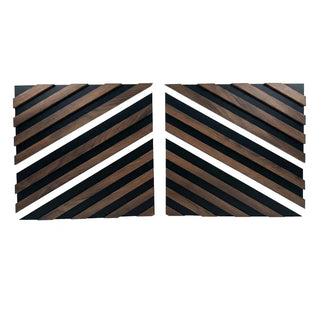 Afslutningselement til lamelpaneler, MDF, Romscala Zig-Zag 233, 600 × 125 × 15 mm