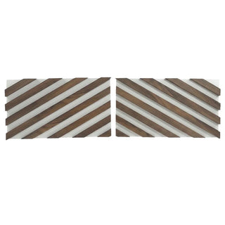 Dekorativt afslutningselement, MDF, Romscala Zig-Zag 234, 600 × 125 × 15 mm