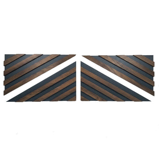 Afslutningselement til lamelpaneler, MDF, Romscala Zig-Zag 235, 600 × 125 × 15 mm