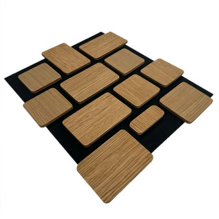 Dekorativt akustikpanel, MDF, Romscala Toscana 240, 525 × 440 × 18 mm; 5 stk.