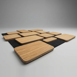 Dekorativt akustikpanel, MDF, Romscala Toscana 240, 525 × 440 × 18 mm; 5 stk.