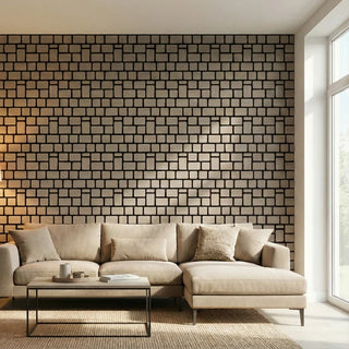 Dekorativt akustikpanel, MDF, Romscala Toscana 241, 525 × 440 × 18 mm; 5 stk