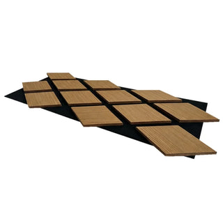 Dekorativt akustikpanel, MDF, Romscala Romb 250, 805 × 325 × 18 mm; 5 stk./sæt