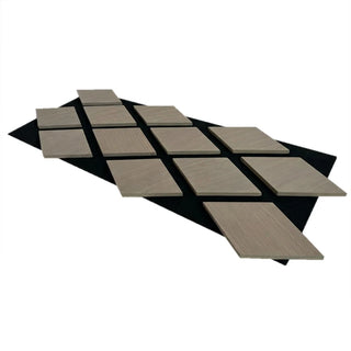 Dekorativt akustikpanel, MDF, Romscala Romb 251, 805 × 325 × 18 mm; 5 stk