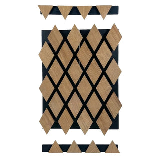 Dekorativt afslutningselement, MDF, Romscala Romb 253, 805 × 100 × 18 mm; 5 sæt