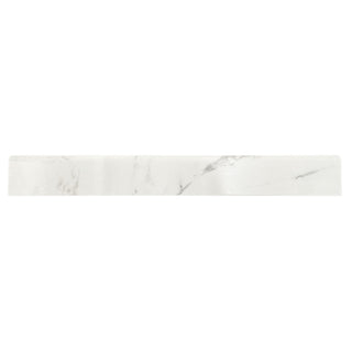 Sokkelflise i porcelænsstentøj, E-Marble Grey, mat, 7,5 × 60 cm