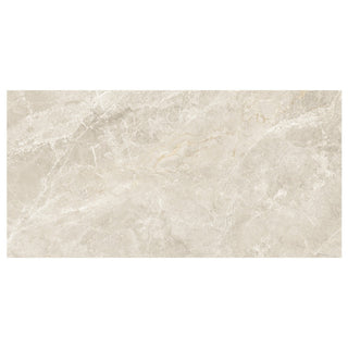 Porcelænsflise til inde/ude, Fresca Beige, 60 × 120 cm, mat, rektificeret, marmorlook