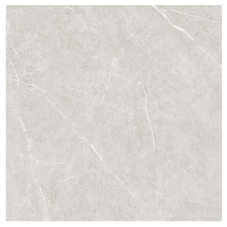 Porcelænsflise til inde/ude, Milano Grey, 60 × 60 cm, mat, rektificeret, marmorlook