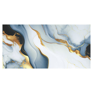 Porcelænsflise til inde/ude, Baggins Sky, 60 × 120 cm, blank, retificeret, marmorlook