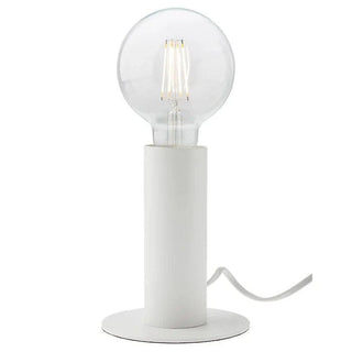 Rivet Bordlampe, mat hvid