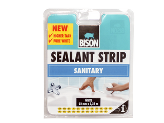 Tætningsbånd, Bison Sanitary, silikone, 22 mm × 3,35 m
