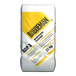 Baudeman ADP 3 – Cementbaseret klæbe- og pudsemørtel til polystyren, 25 kg, indendørs/udendørs