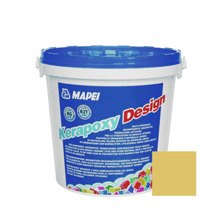 Epoxy-fugemasse til fliser og klinker Mapei Kerapoxy Design, 150 gul, indendørs / udendørs, 3 kg