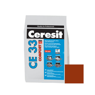 Fugemasse til fliser og klinker Ceresit CE 33, teglrød clinker, indendørs, 2 kg
