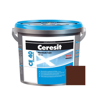 Fugemasse til fliser og klinker Ceresit CE 40, brun, chocolate 58, indendørs / udendørs, 5 kg