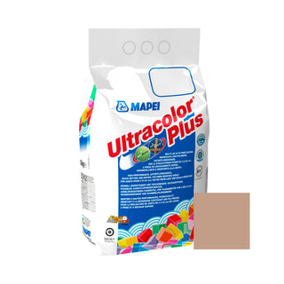 Fugemasse til fliser og klinker Mapei Ultracolor Plus, 141 caramel / brun, indendørs / udendørs, 5 kg