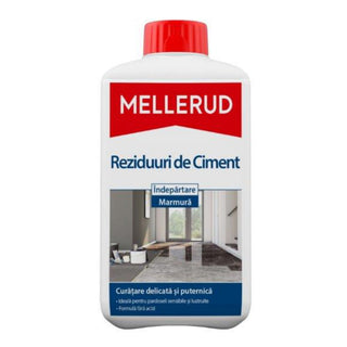 Rengøringsmiddel til cementrester, til marmor og natursten, Mellerud, 1 L
