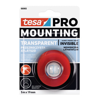 Dobbeltklæbende monteringstape, tesa 66965, 5 m × 19 mm