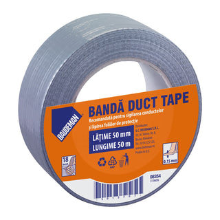 Reparationstape, Baudeman 8354, tekstil, 50 m × 50 mm