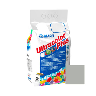 Fugemasse til fliser og klinker Mapei Ultracolor Plus, 103 moon white / grå, indendørs / udendørs, 5 kg