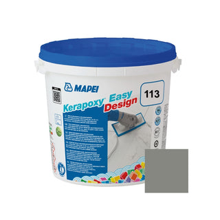 Epoxy fugemasse, Mapei Kerapoxy Easy Design, indendørs / udendørs, 113 cement grey / grå, 3 kg