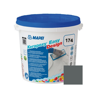 Epoxy-fugemasse Mapei Kerapoxy Easy Design, indendørs / udendørs, 174 tornado / grå, 3 kg