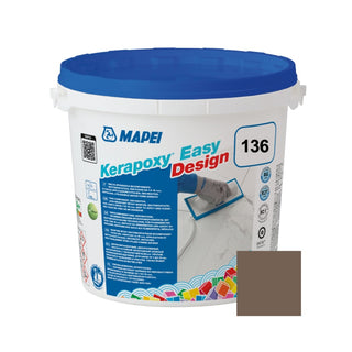 Epoxy-fugemasse, Mapei Kerapoxy Easy Design, indendørs / udendørs, 136 mud / brun, 3 kg