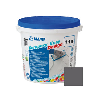 Epoxy-fugemasse, Mapei Kerapoxy Easy Design, indendørs / udendørs, 119 london grey / grå, 3 kg