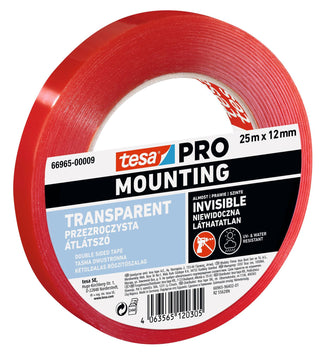 Monteringstape, tesa PRO Mounting, indendørs/udendørs, 25 m × 12 mm