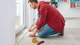 Dobbeltklæbende gulvtape, tesa Extra Strong, 10 m × 50 mm