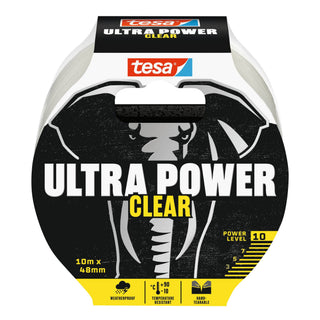 Reparationstape, tesa Ultra Power Clear, 10 m × 48 mm