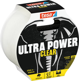 Reparationstape, tesa Ultra Power Clear, 10 m × 48 mm