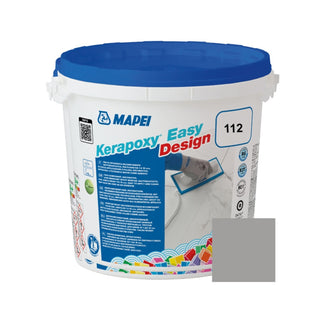 Epoxy fugemasse, Mapei Kerapoxy Easy Design, indendørs / udendørs, 112 medium grey / grå, 3 kg