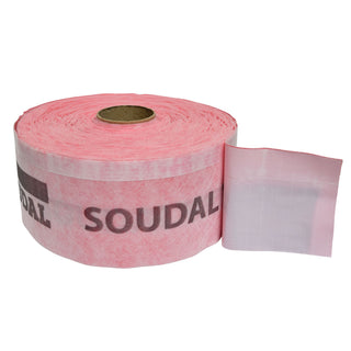 Damptæt tape til montering af døre og vinduer, tekstil, Soudal, udendørs, 7 cm × 30 m