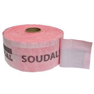 Damptæt tape til montering af døre og vinduer, tekstil, Soudal, udendørs, 15 cm × 30 m