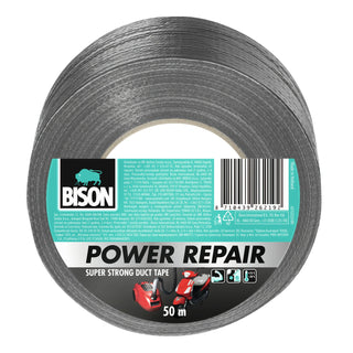 Struktureret reparationstape, Bison Power Repair, polyethylen, 50 mm × 50 m