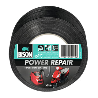 Struktureret reparationstape, Bison Power Repair, polyethylen, 50 mm × 50 m