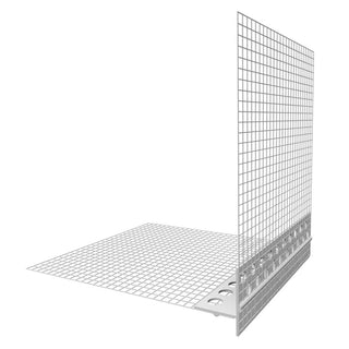 Ejot TKP01 hjørneprofil med drypkant, PVC + glasfibernet, 12.5 x 2500 mm – indvendig/udvendig