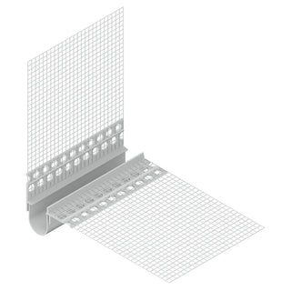Dilatationsprofil til indvendige og udvendige hjørner EJOT DFP-E06 – PVC med glasfibernet – 12,5 × 2500 mm