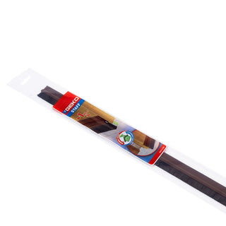 Dørtærskel med børste, Geko Staff, hård PVC, 40 mm × 0.98 m