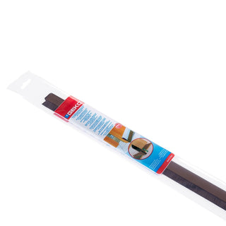 Dørtærskel med børste, Geko Plastiflex, hård PVC, 40 mm × 1 m