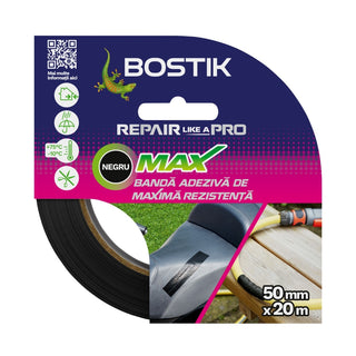 Reparationstape, Bostik Max, inde/ude, 20 m × 50 mm