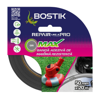Reparationstape, Bostik Max, inde/ude, 20 m × 50 mm