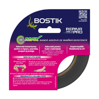 Reparationstape, Bostik Max, inde/ude, 20 m × 50 mm